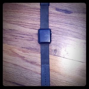 Apple iWatch 42mm black 7000 series and charger